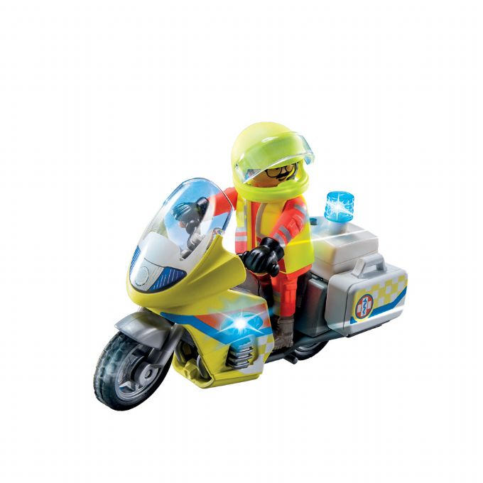 Ambulansemotorsykkel med blinklys version 1