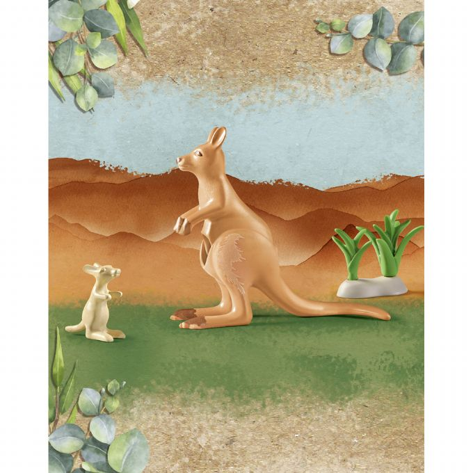 Wiltopia - Kangaroo with cubs version 3