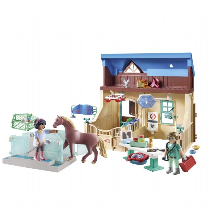 Rideterapi og veterinærpraksis Playmobil Byggeset World of Horses 71352 Byggesett