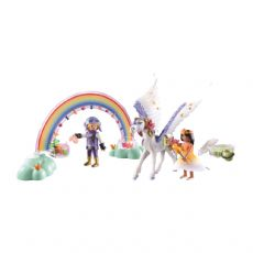Celestial Pegasus with rainbow