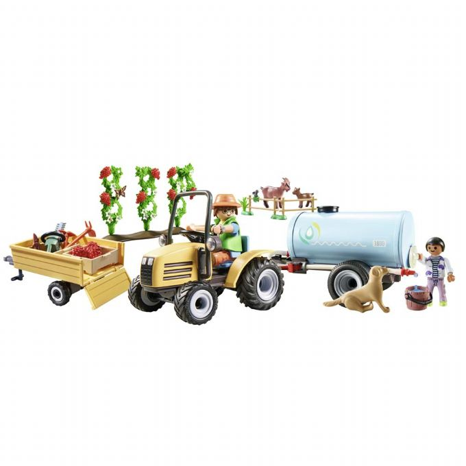 Tractor with trailer and water tank version 1
