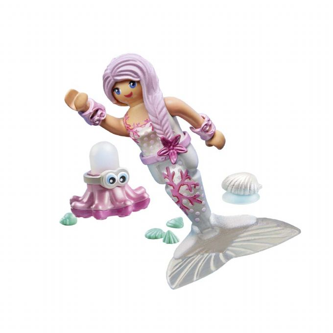 Mermaid with squirting squid version 1