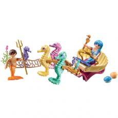Mermaid with sea horse carriage