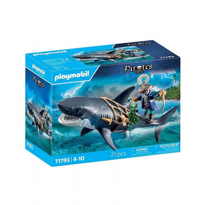 K�mpe Haj med Pirat version 2
