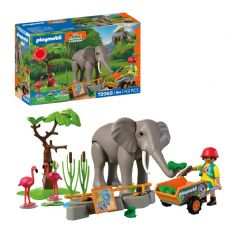 Elefant med dyrepasser