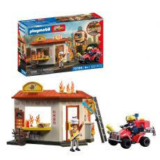 Brand-ATV med burgerbod