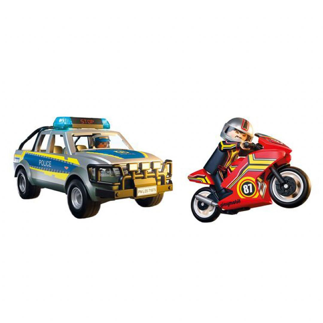 Politijagt med pick-up Politijagt med pick-up