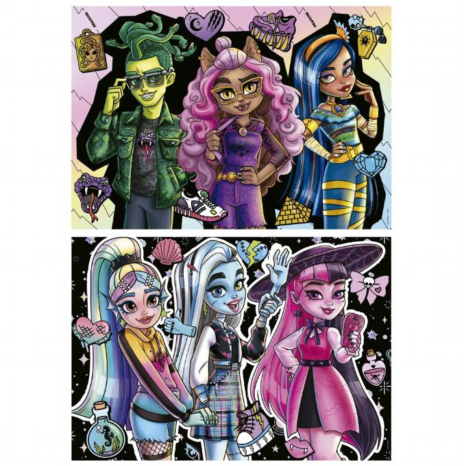 Monster High Puzzle 2x100 palaa version 2
