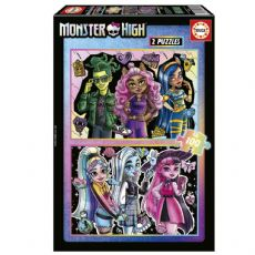 Monster High Puslespil 2x100 Brikker