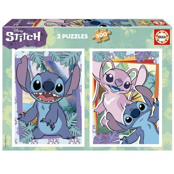 Disney Stitch Puslespil 2x500 Brikker version 1