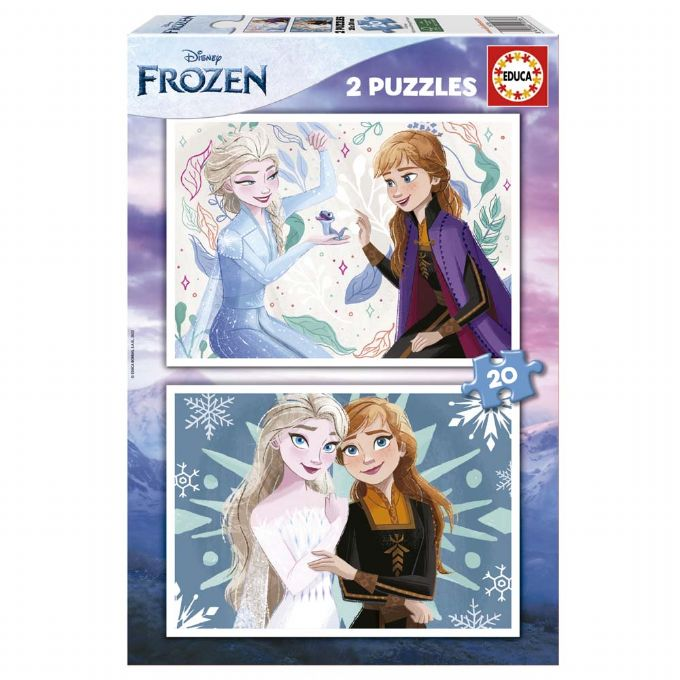 Disney Frozen Puslespil 2x20 Brikker version 1