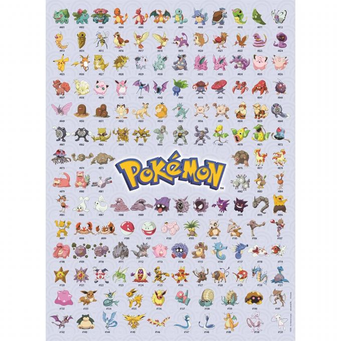 Pokémon De Første 151, 500 Brikker version 2