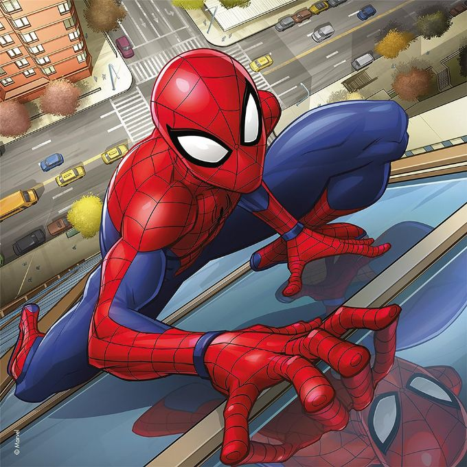 Marvel Spiderman-puslespill 3x49 biter version 2