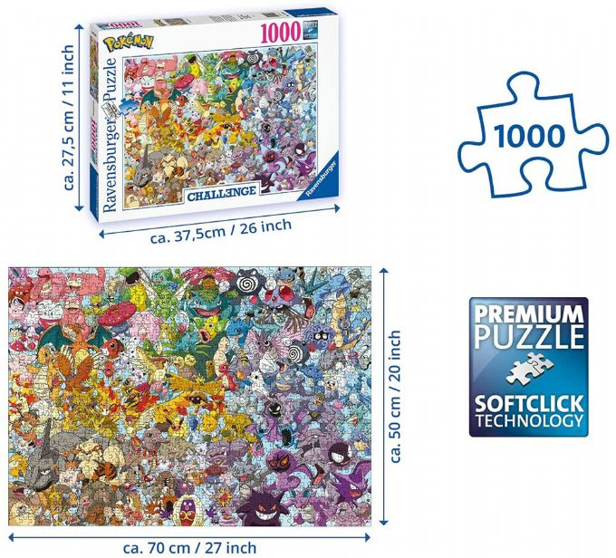 Pokemon Challange Puzzle 1000 Pieces version 3