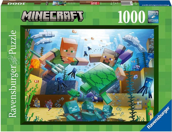 Minecraft mosaikkpuslespill 1000 biter version 1