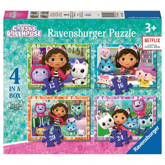 Gabby's Dollhouse Puzzle 4in1 version 1