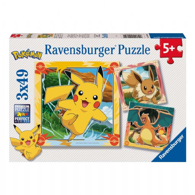 Pokemon Puslespil 3x49 Brikker version 1