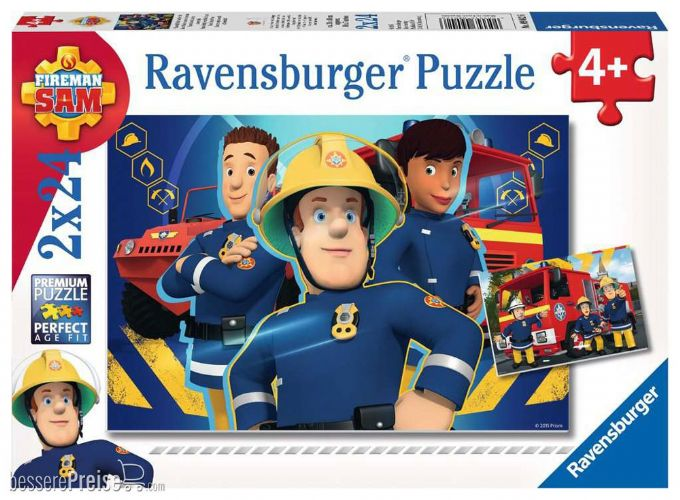 Feuerwehrmann Sam Puzzle 2x24  version 1