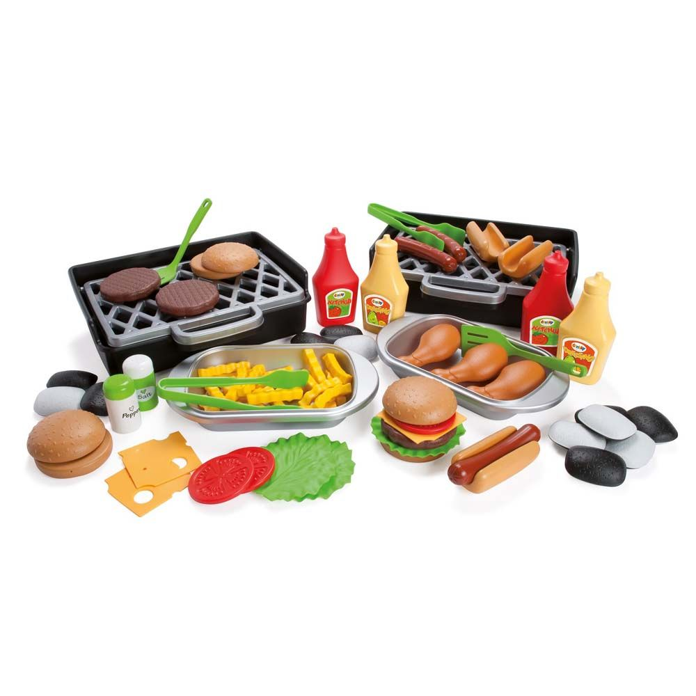 BBQ Deluxe Setti, 79 Osaa Dantoy Leikkiruoka 7000