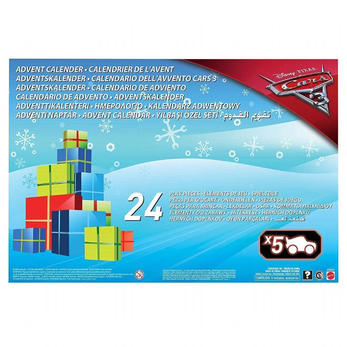 Cars 3 Christmas calendar version 2
