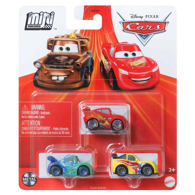 Cars Mini Racing Cars 3-pakning version 2