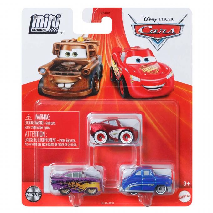Cars Mini Racerbiler 3 pack version 2