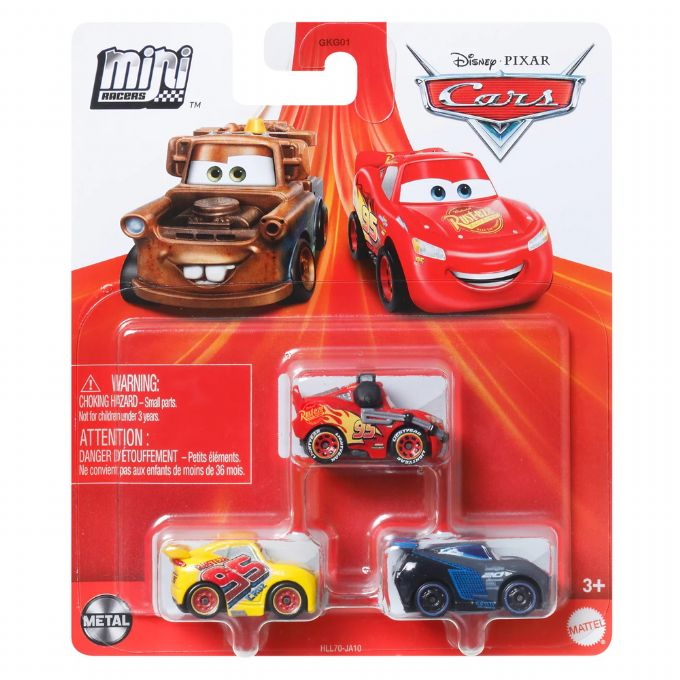 Cars Mini Racing Cars 3-pakning version 1