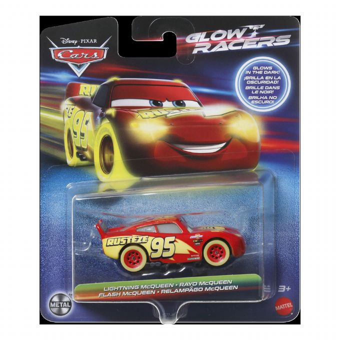 Biler Glow Racers Lightning McQueen version 2