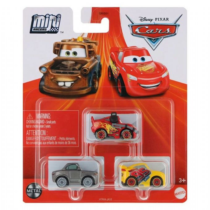 Cars Mini Racerbiler 3 pack