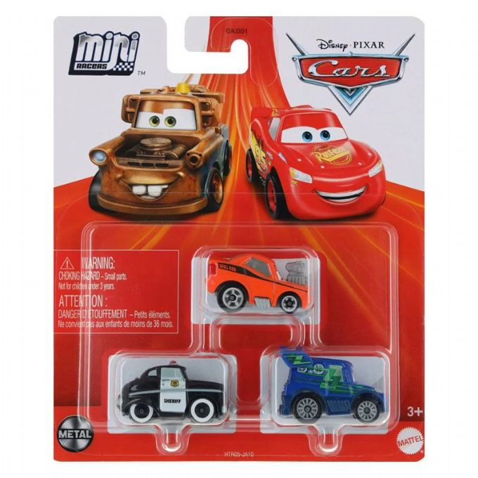 Cars Mini Racerbiler 3 pack