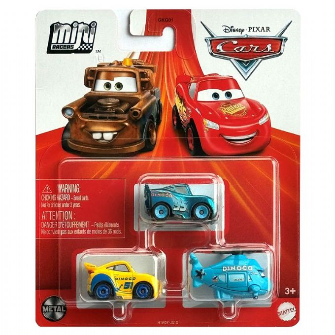 Cars Mini Racerbiler 3 pack