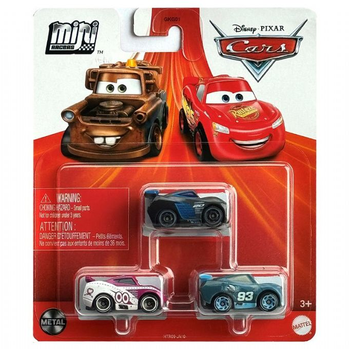 Cars Mini Racerbiler 3 pack