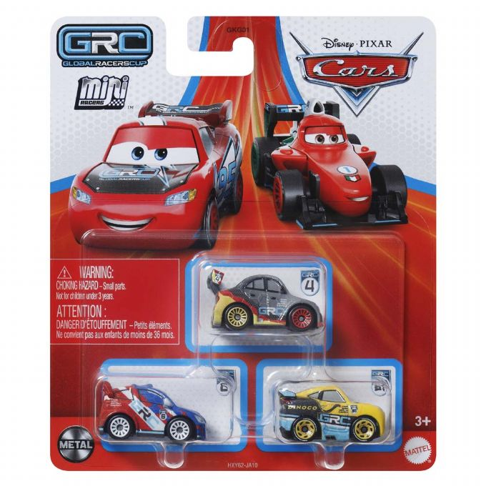 Cars Mini Racerbiler 3 pack