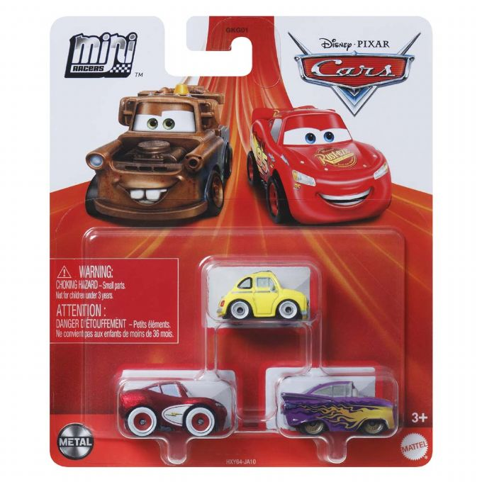 Cars Mini Racerbiler 3 pack