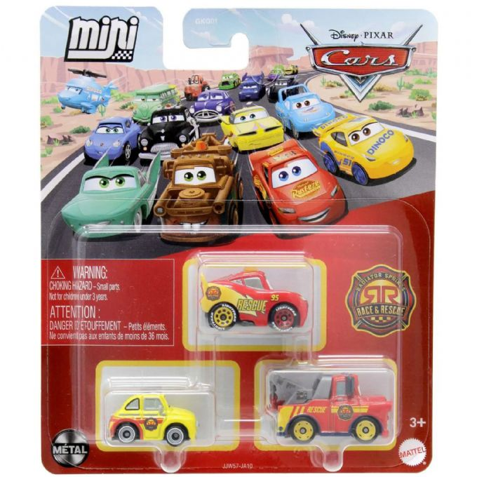 Cars Mini Racer -autot 3-pack version 1