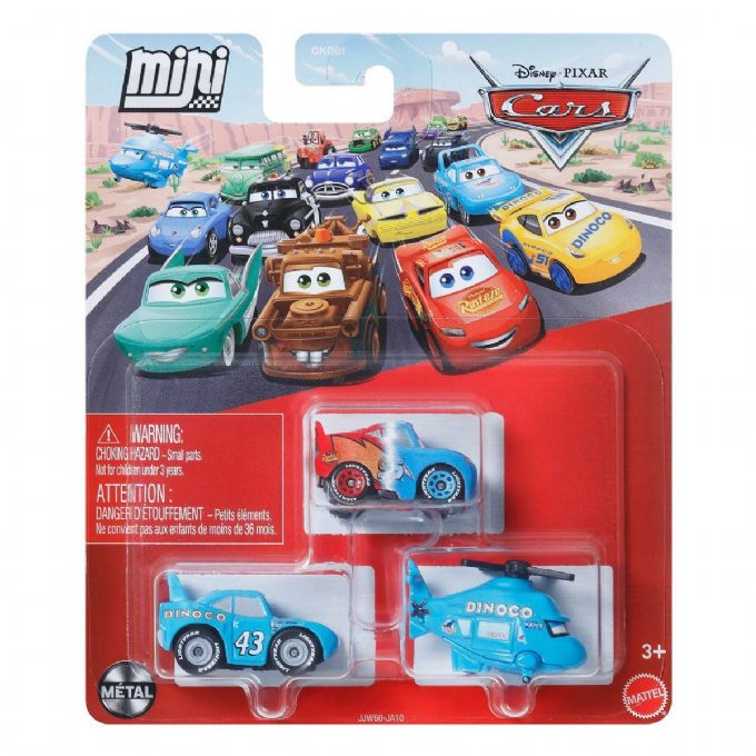 Cars Mini Racerbiler 3 kpl version 1