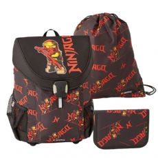 Lego Ninjago Red School Bag Set