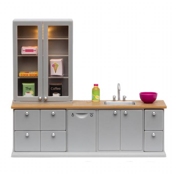 Lundby kj�kken m/oppvaskmask Lys i skap version 1