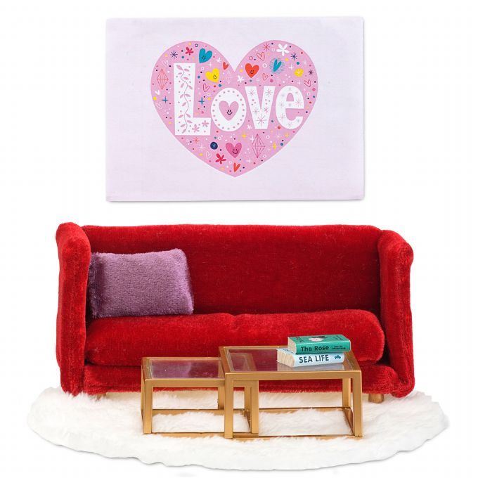 Lundby Living Room, red version 1