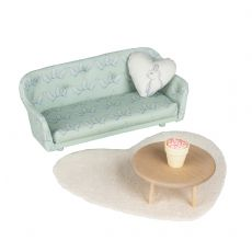 Lundby olohuonesetti mintinvihre�ll� sohvalla