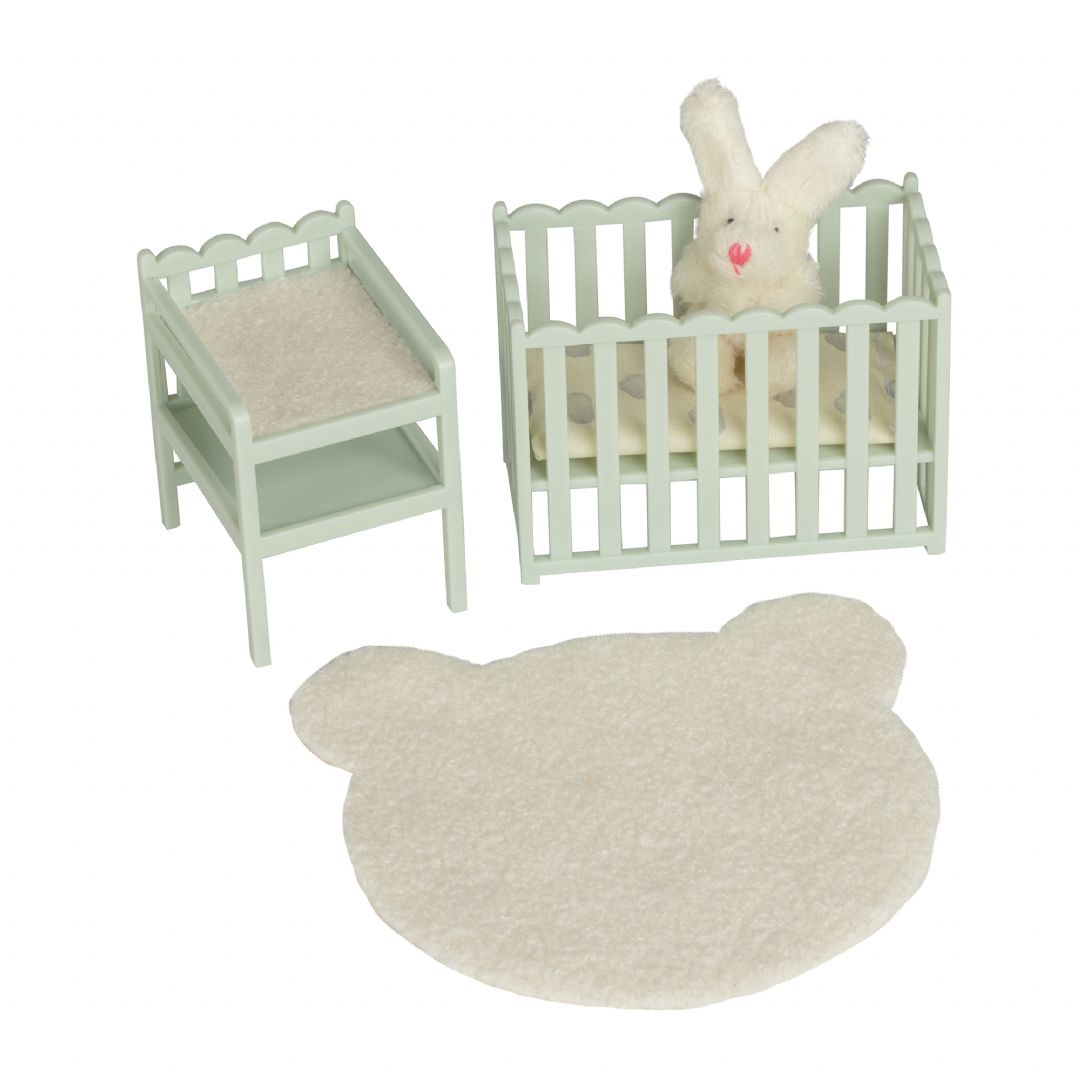 Lundby baby værelse med tremmeseng Lundby baby værelse med tremmeseng