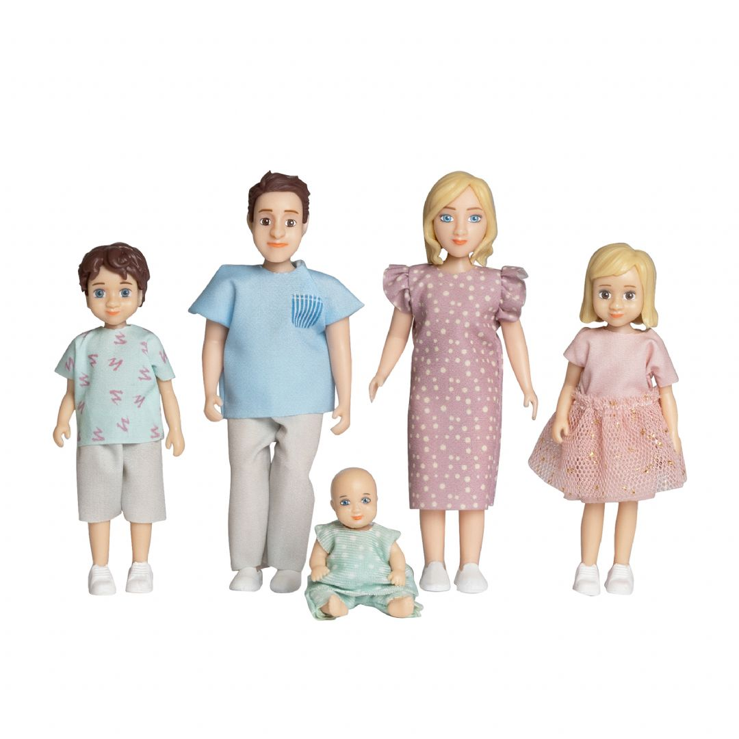 Lundby famile mor, far, 2 børn + baby Lundby famile mor, far, 2 børn + baby