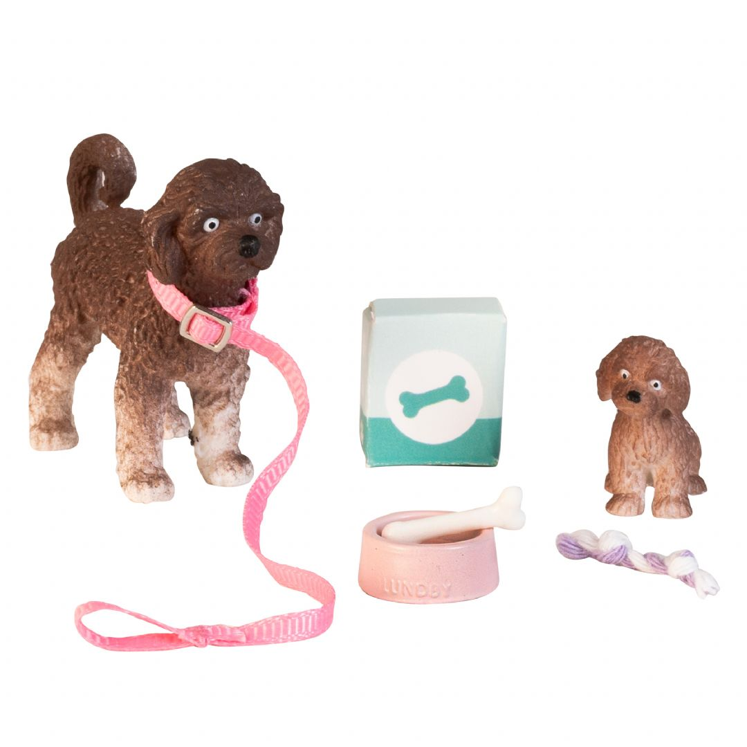 Lundby kæledyr med 1 hund + hvalp Lundby kæledyr med 1 hund + hvalp