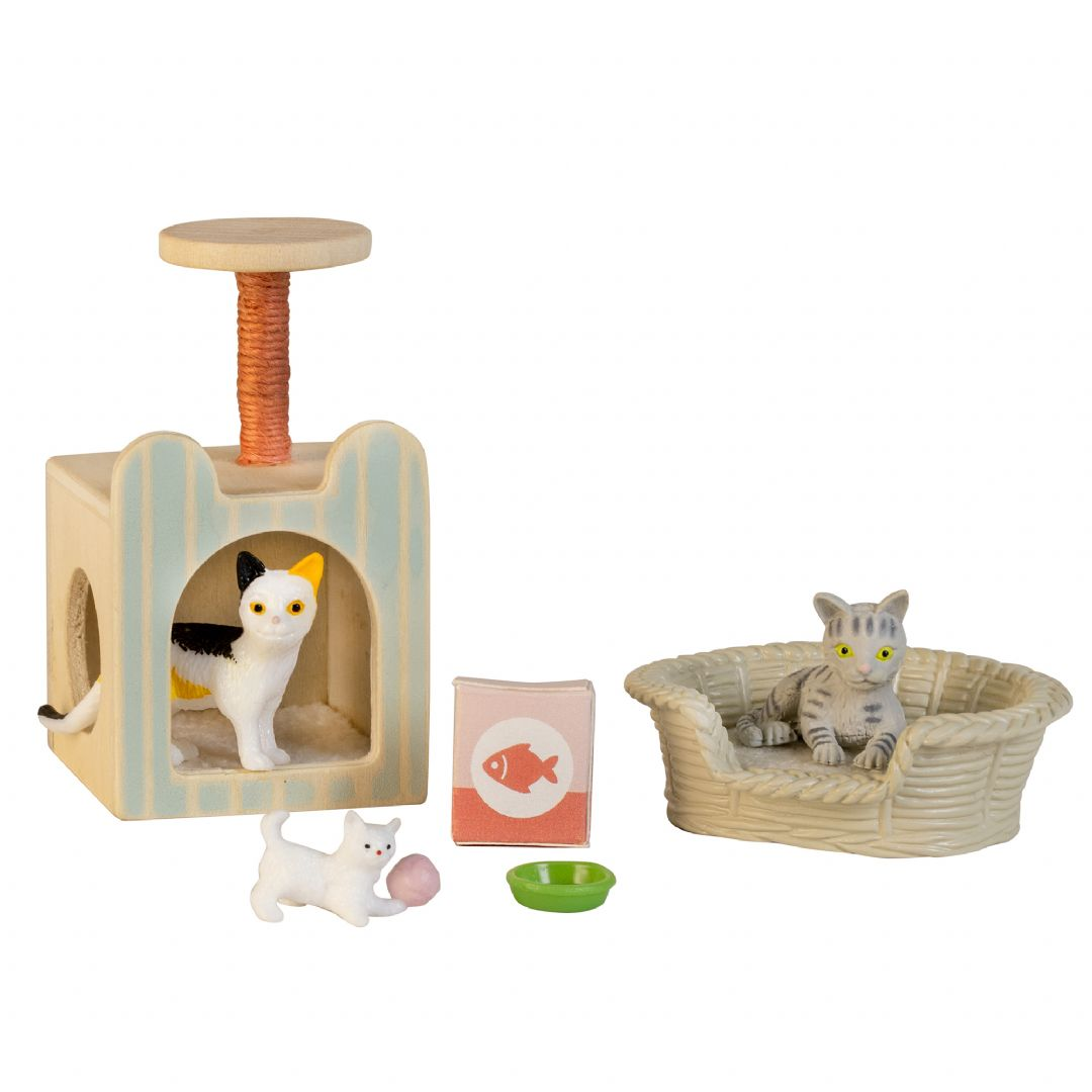 Lundby kæledyr med 2 katte + 1 killing