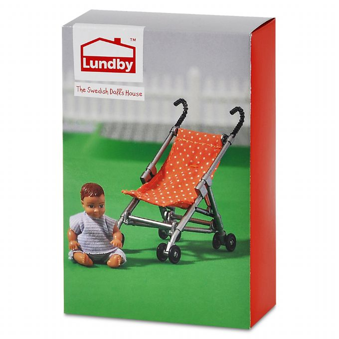 Lundby paraplyklapvogn inkl. baby version 2