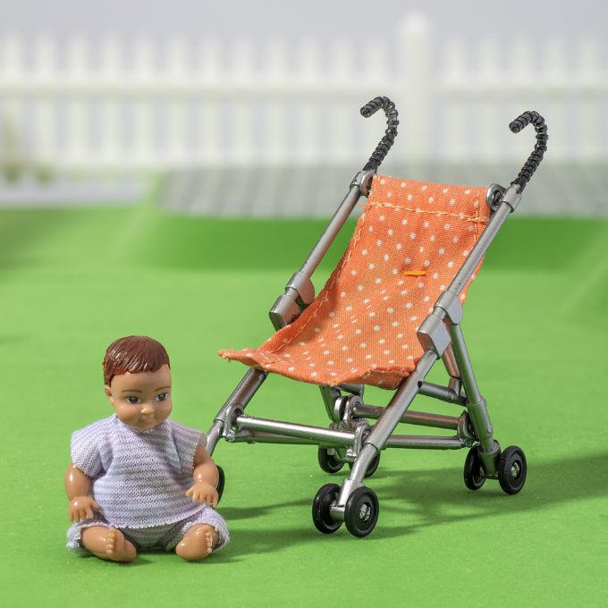 Lundby paraplyklapvogn inkl. baby version 3