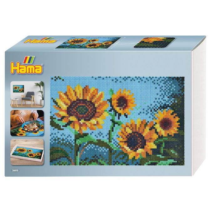 Hama Art Sunflowers with 10,000 beads version 1