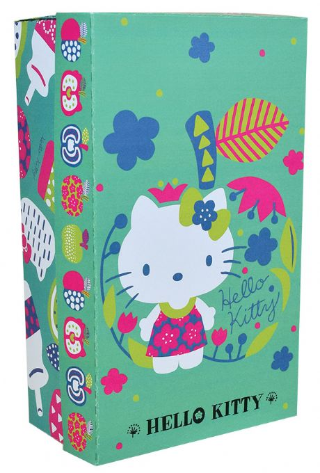 Hello Kitty Grn presentfrpackning Nalle 20cm version 2