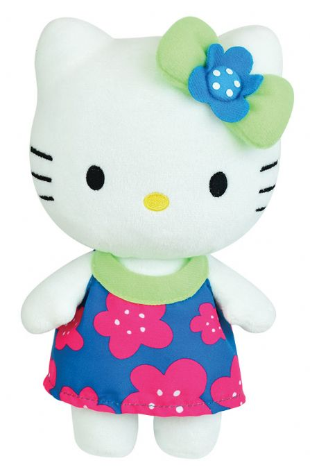 Hello Kitty Grn presentfrpackning Nalle 20cm version 1
