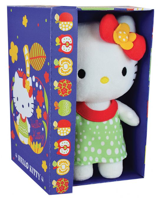 Hello Kitty Bl presentfrpackning Nalle 20cm version 3